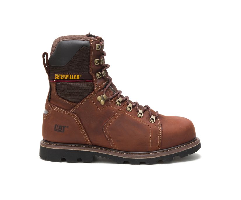 Caterpillar Alaska 2.0 8 Waterproof Thinsulate™ Steel Toe - Sicherheitsstiefel Herren DunkelBraun -